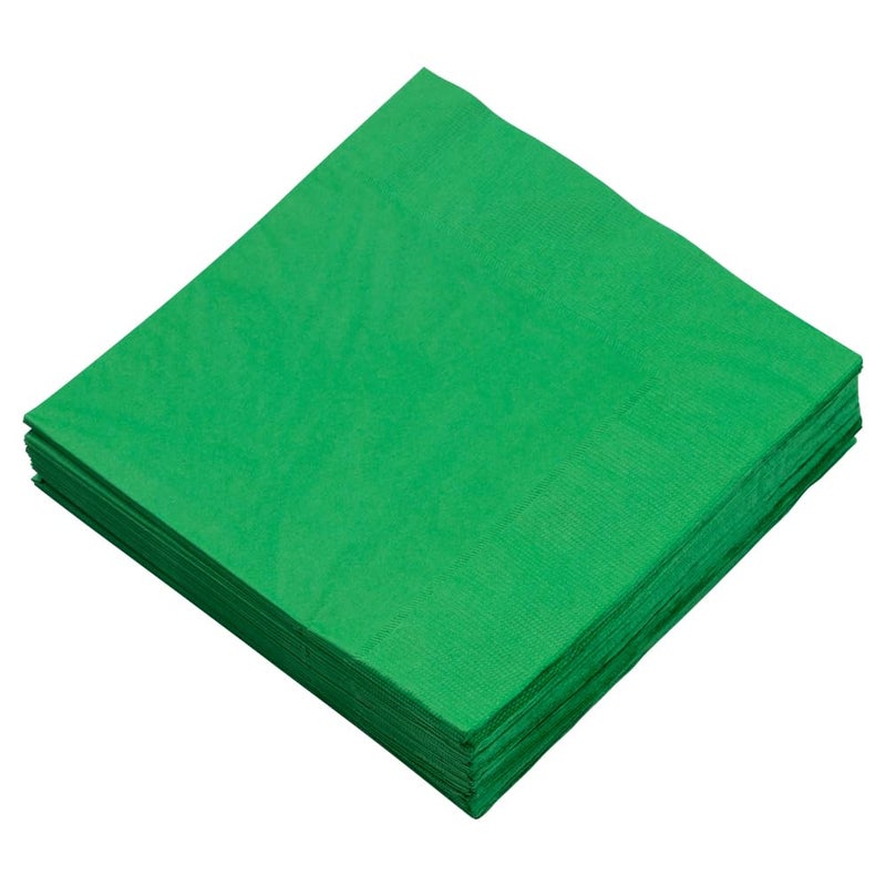 JAM Paper مناديل غداء متوسطة من جام بيبر - 6 1/2 × 6 1/2 - أخضر - 50/عبوة - Image 3
